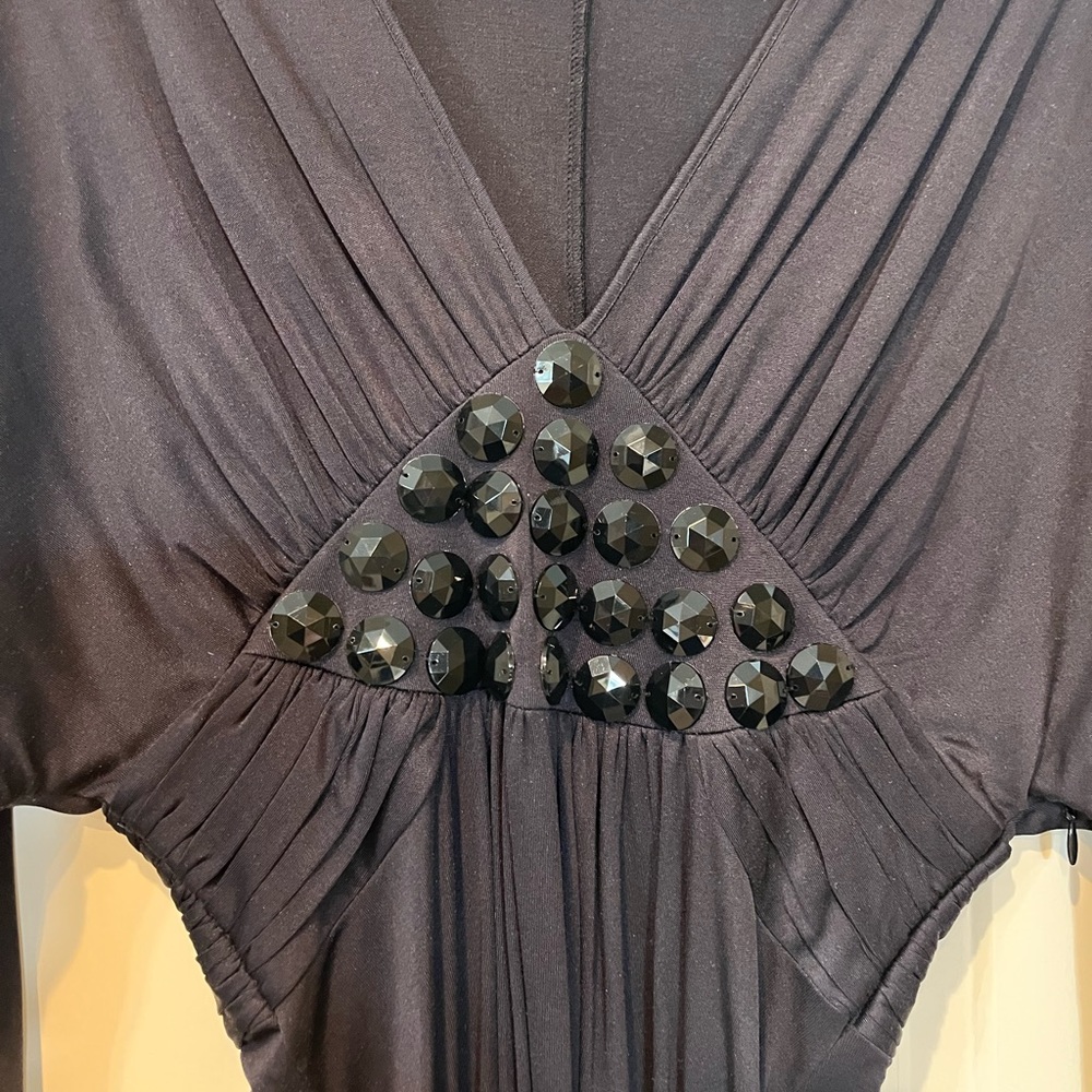 Barronduquette Navy blue wing sleeve dress size 4